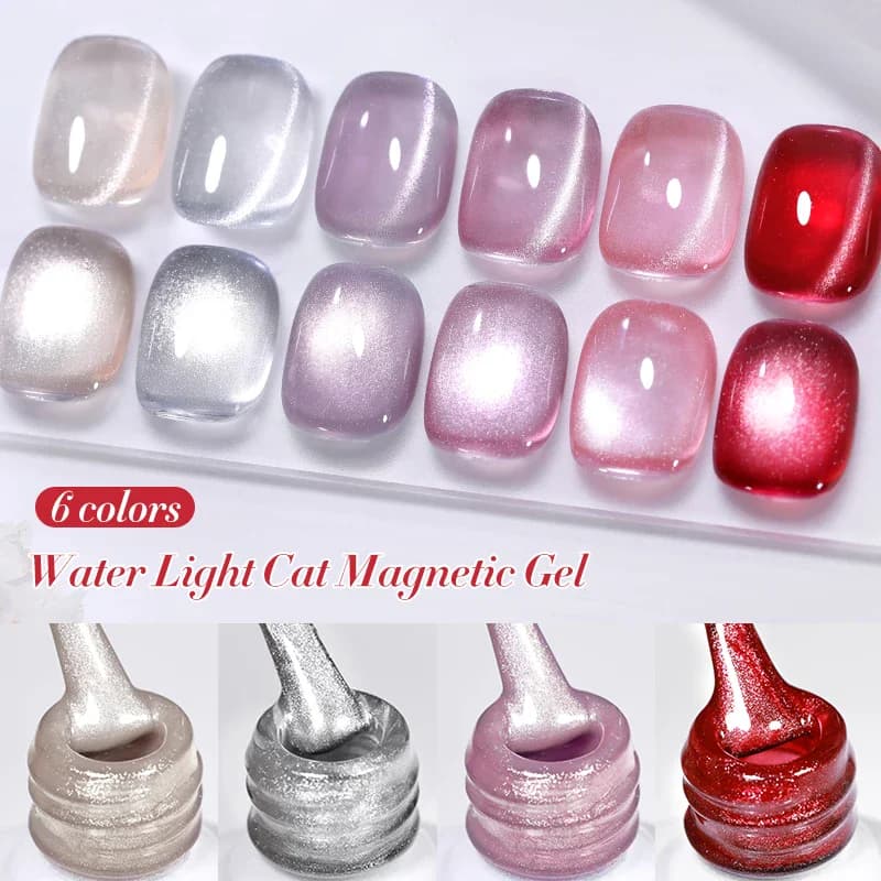 PearlLuxe PRETTY Silver Water Light Cat Magnetic thumbnail 2